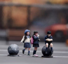 Load image into Gallery viewer, 1:64 Painted Figure Model Miniature Resin Diorama Toy Sand Uniform Student Kids
