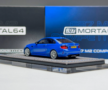 Load image into Gallery viewer, Mortal 1:64 Blue F87 M2 Coupe Sports Model Diecast Metal Car New Collection
