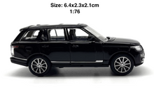Load image into Gallery viewer, 1:76 Black SUV Off Road Sports Classic Model Diecast Metal Car
