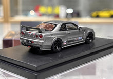 Load image into Gallery viewer, MH 1:64 Gray Skyline GTR R34 NISMO CRS VER Sports Model Diecast Metal Car New Collection

