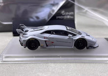 Load image into Gallery viewer, King 1:64 Gray LB Huracan GT Racing Sports Model Diecast Metal Car New Collection
