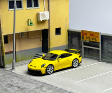 Load image into Gallery viewer, MINIGT 1:64 Yellow 911 GT3 Racing Sports Model Diecast Metal Car #565 New
