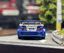 Load image into Gallery viewer, AR 1:64 Silver Blue NFS M3 GTR E46 Coupe Sports Model Diecast Metal Car New Collection
