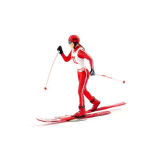 Load image into Gallery viewer, 1:64 Painted Figure Mini Model Miniature Resin Diorama Sand Toy Skiing Lady Girl New Scene

