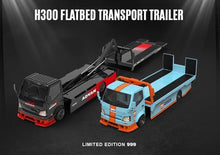 Load image into Gallery viewer, TM 1:64 H300 Flatbed Transport Trailer Truck Sport Model Diecast Metal Car New Collection
