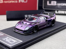 Load image into Gallery viewer, Star 1:64 Purple F40 LBWK Racing Sports Model Diecast Metal Car New Collection
