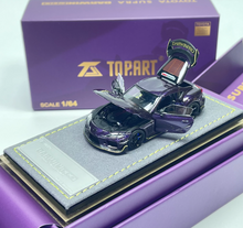 Load image into Gallery viewer, Topart 1:64 Purple GR Supra A90 Sports Open Model Diecast Metal Car Box New Collection
