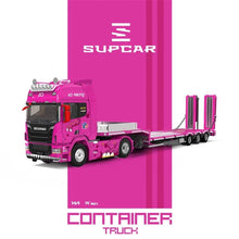 Load image into Gallery viewer, Supcar 1:64 Pink S730 Flatbed Container Truck Model Diecast Metal Car New Collection

