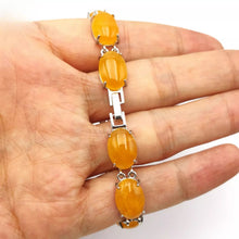 Load image into Gallery viewer, Nature Jade Beaded Bracelet Jewelry Blessing Lucky Fortune Gift For Her Yellow c
