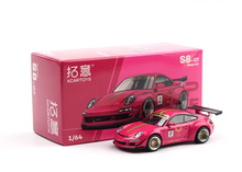 Load image into Gallery viewer, Poprace 1:64 Red RWB 997 #12 Sports Model Diecast Metal Car New Collection
