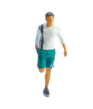 Load image into Gallery viewer, 1:64 Painted Figure Mini Model Miniature Resin Diorama Sand Streching Gym People
