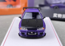 Load image into Gallery viewer, FH 1:64 Purple Skyline GTR R32 Top Secret Sports Model Diecast Metal Car New Collection
