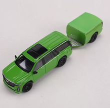 Load image into Gallery viewer, Shadow 1:64 Green Escalade Cut Body Trailer Sport Model Diecast Metal Car New Collection
