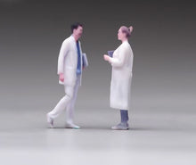 Load image into Gallery viewer, 1:64 Painted Figure Model Miniature Resin Diorama Sand Doctor Surgeon Lady Man A
