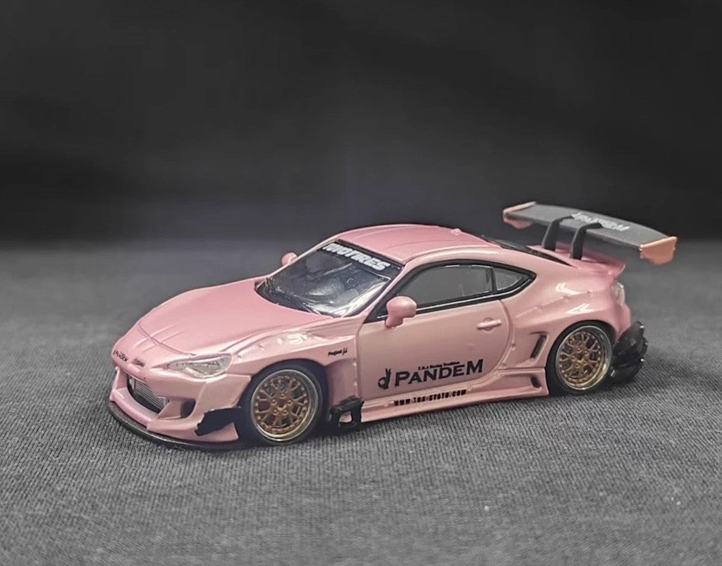 MJ 1:64 Pink GT 86 V3 Pandem Coupe Sports Model Diecast Metal Car New Collection