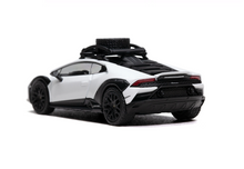 Load image into Gallery viewer, HH 1:64 White Huracan Sterrato Racing Sports Model Diecast Metal Car New Collection
