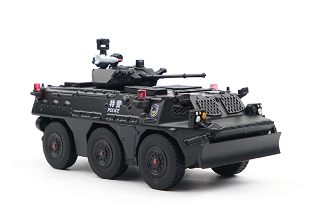 XCARTOYS 1:64 Black SWAT ZSL92 Infantry Fighting Vehicle IFV Model Toy Metal