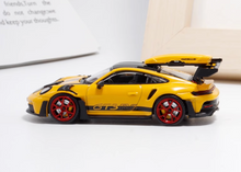 Load image into Gallery viewer, HCI 1:64 Yellow 911 992 GT3 RS Roof Box Sports Model Diecast Metal Car New Collection
