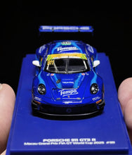 Load image into Gallery viewer, AR 1:64 Blue 911 GT3 R 2025 Macau #911 Sports Model Diecast Metal Car New Collection
