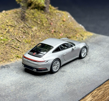 Load image into Gallery viewer, AR 1:64 Silver 911 Carrera 992.1 GT Sports Model Diecast Metal Car New Collection
