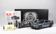 Load image into Gallery viewer, Polar Master 1:18 Gray RX7 FD Spirit R Engine Sport Model Diecast Metal Car
