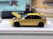 Load image into Gallery viewer, FH 1:64 Gold JDM Civic Type R EK9 Hatchback Sports Model Diecast Metal Car New Collection
