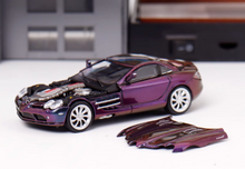 Load image into Gallery viewer, SW 1:64 Purple SLR McLaren Coupe Racing Sports Model Diecast Metal Car New Collect
