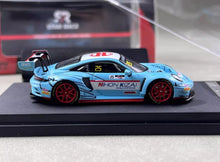 Load image into Gallery viewer, SR 1:64 Baby Blue 911 GT3 R #25 Racing Sports Model Diecast Metal Car New Collection
