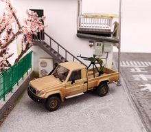 Load image into Gallery viewer, HF 1:64 Brown Military LC79 J70 Single Cab Pickup Model Diecast Metal Car New
