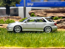 Load image into Gallery viewer, 1:64 Furuya Silver Impreza WRX STI IX 9 Wagon Sports Model Diecast Metal Car
