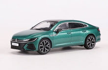 Load image into Gallery viewer, GCD 1:64 Green Volkswagen Arteon R CC Coupe Sports Roof Box Model Toy Metal Car BN
