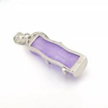 Load image into Gallery viewer, Nature Jade Bamboo Pendant Necklace Gift Jewelry charm Blessing Lucky Purple S
