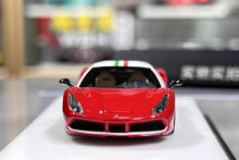 Load image into Gallery viewer, 1:64 CL Red 488 GTB White Hard Top 70th Sports Model Diecast Resin Car New Collection
