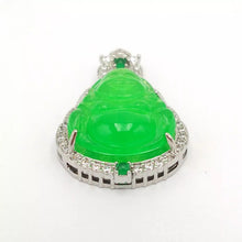 Load image into Gallery viewer, Nature Jade Budha Green Pendant Necklace Gift Jewelry charm Blessing Fortune new

