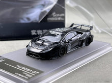 Load image into Gallery viewer, King 1:64 Black Huracan GT Widebody Sports Model Diecast Metal Car New Collection
