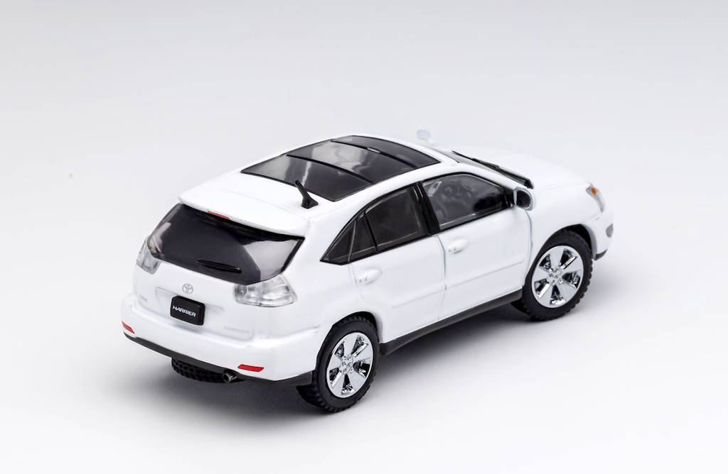 GCD 1:64 2003 White HARRIER SUV Sports Model Diecast Metal Car New