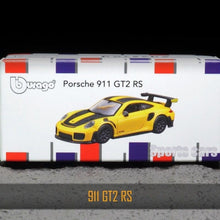 Load image into Gallery viewer, Bburago 1:64 Yellow 911 GT2 RS Racing Sports Model Diecast Metal Car New Collection
