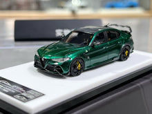 Load image into Gallery viewer, 1:64 CL Green Romeo Giulia GTAm Sports Model Diecast Resin Car New Collection
