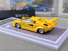 Load image into Gallery viewer, FY 1:64 Yellow Countach LP5000 QV Racing Sports Model Diecast Metal Car New Collection
