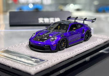 Load image into Gallery viewer, HH 1:64 Purple 992.1 GT3 RS Sports Model Diecast Resin Car New Collection
