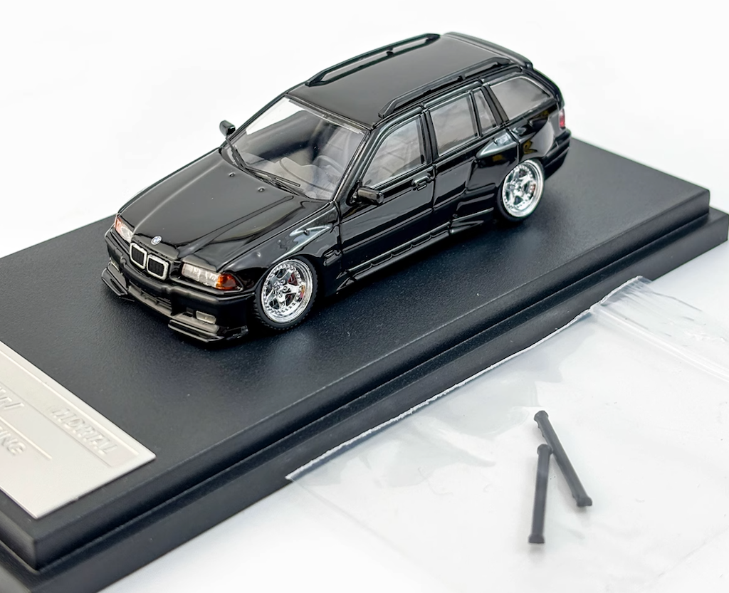 Mortal 1:64 Black M3 E36 Touring Wagon VIP Sports Model Diecast Metal Car New Collection