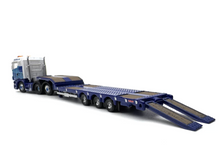 Load image into Gallery viewer, 1:148 Blue Scania Highline Low Loader Trailer Truck Model Diecast Metal Car
