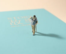 Load image into Gallery viewer, 1:64 Painted Figure Model Miniature Resin Diorama Sand Outdoor Explore Hiking
