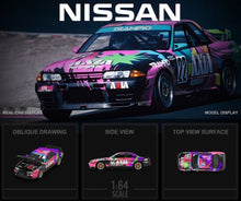 Load image into Gallery viewer, TM 1:64 JDM Skyline GTR R32 AXIA Figure Sports Model Diecast Metal Car New Collection
