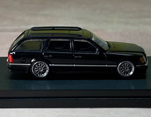 Load image into Gallery viewer, Mortal 1:64 Black VIP S124 E300 Wagon Roof Bike Model Diecast Metal Car New
