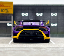Load image into Gallery viewer, MINIGT 1:64 Purple Huracan STO Racing Sports Model Diecast Metal Car New Collection
