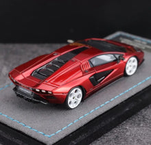 Load image into Gallery viewer, EC 1:64 Red Countach LPI800-4 Racing Sports Model Diecast Resin Car New Collection
