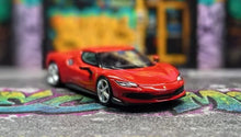 Load image into Gallery viewer, Zincit 1:64 Red 296 GTB Racing Sports Model Diecast Metal Car New Collection
