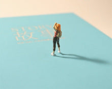 Load image into Gallery viewer, 1:64 Painted Figure Model Miniature Resin Diorama Sand Outdoor Explore Hiking
