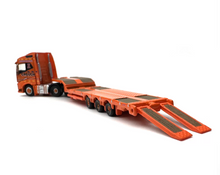 Load image into Gallery viewer, 1:148 Orange Volvo FH4 GXL Low Loader Trailer Truck Model Diecast Metal Car
